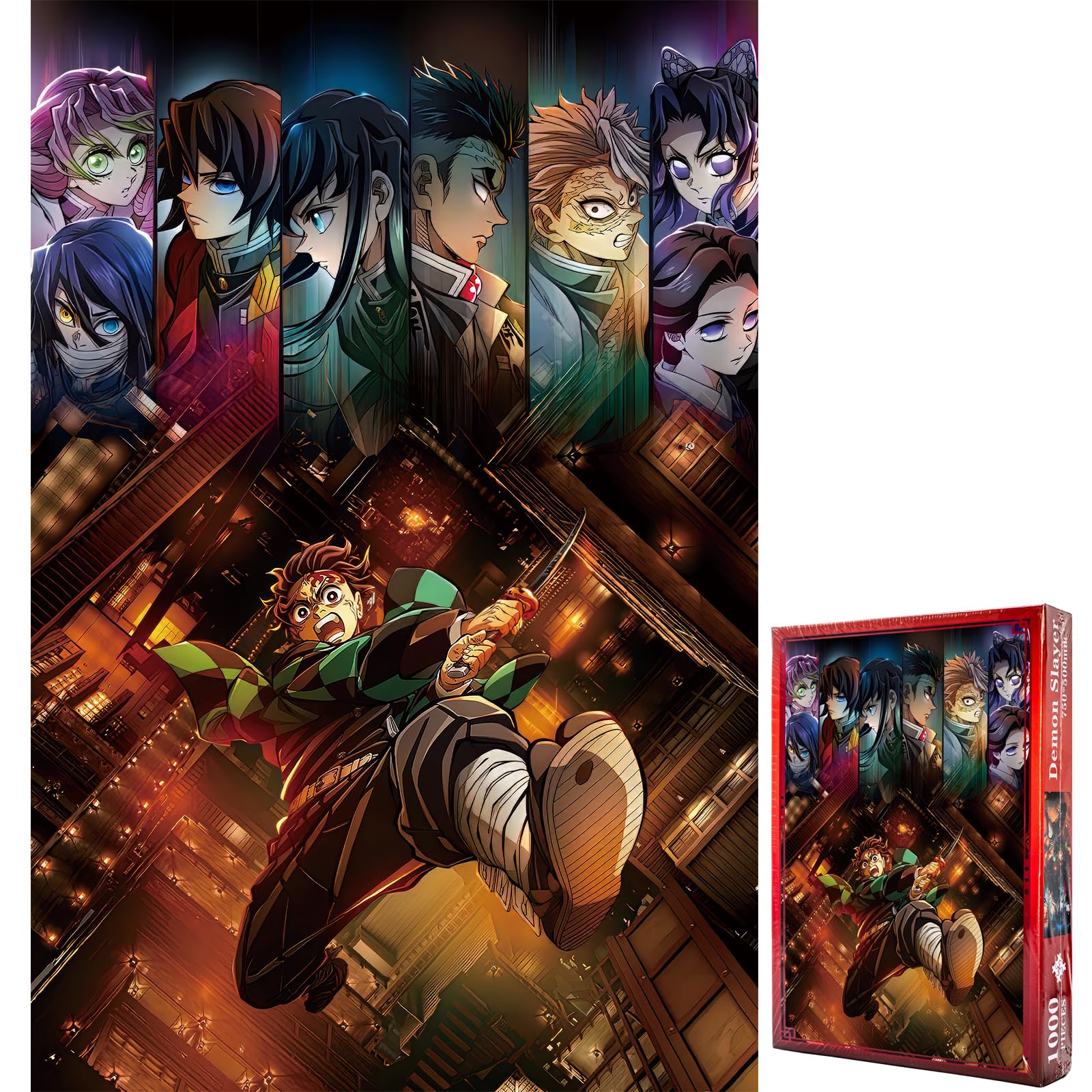ゆゆ WSRXDMSN Anime Jigsaw Puzzles for Adults 1000 Pieces Wooden