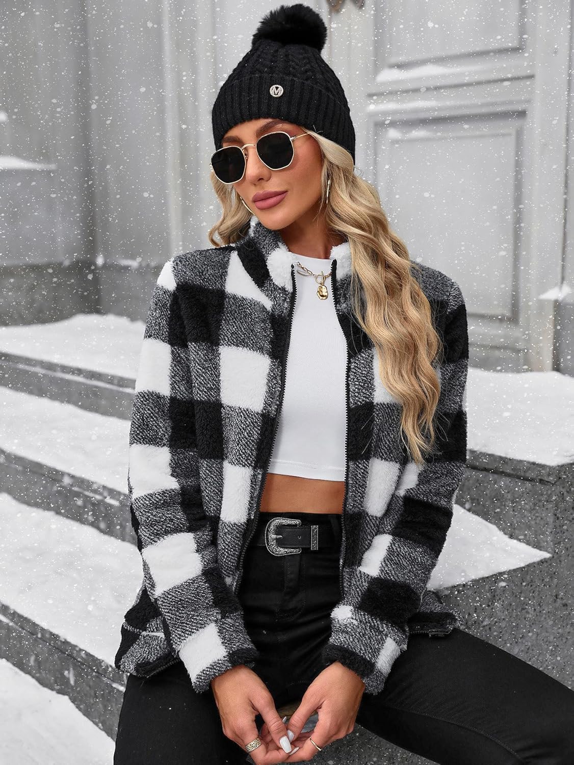 For G and PL Women's Long Sleeve Full Zip Soft Warm Fleece Jacket - Image 6