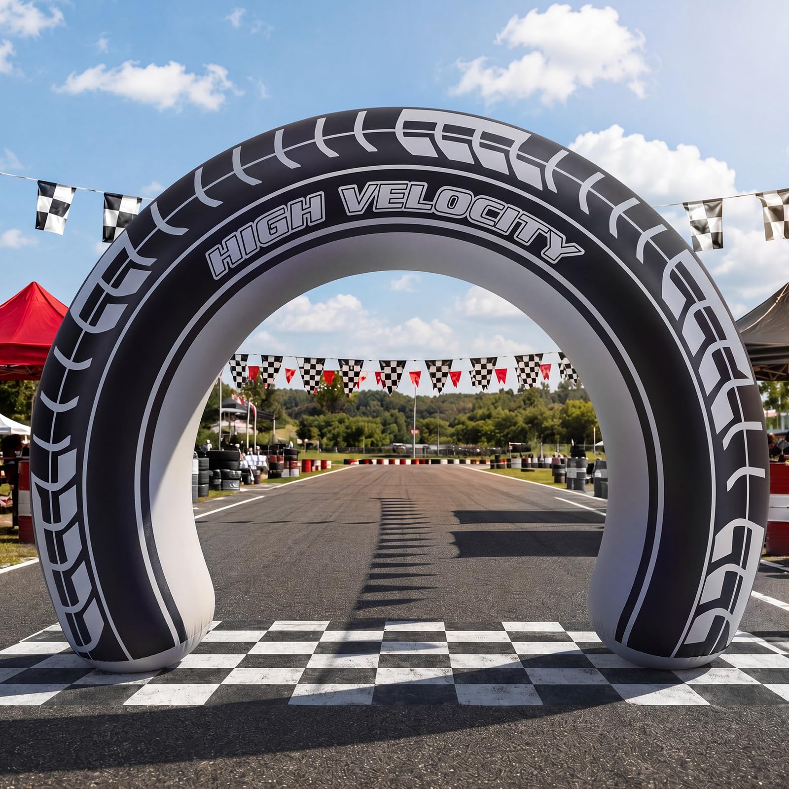 Photo 1 of Jenaai 8ft Car Tire Inflatable Arch