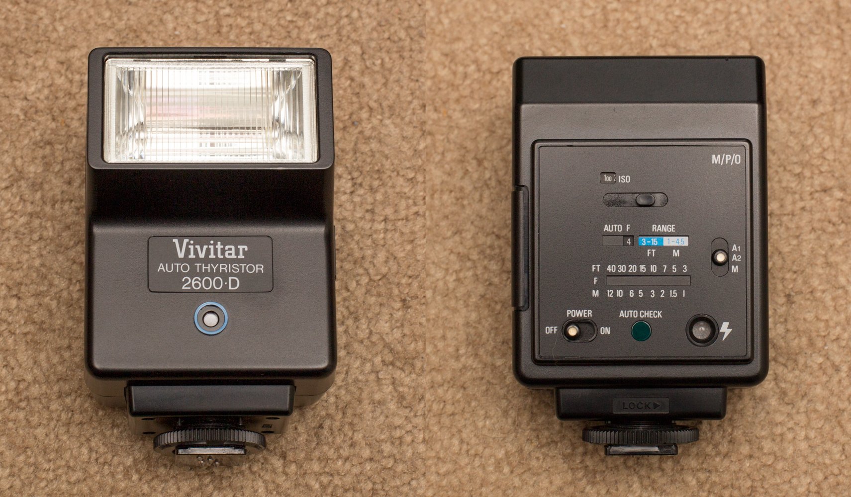 Flash Electronique VIVITAR 728AF Auto Focus Zoom - Reflex MINOLTA DYNAX