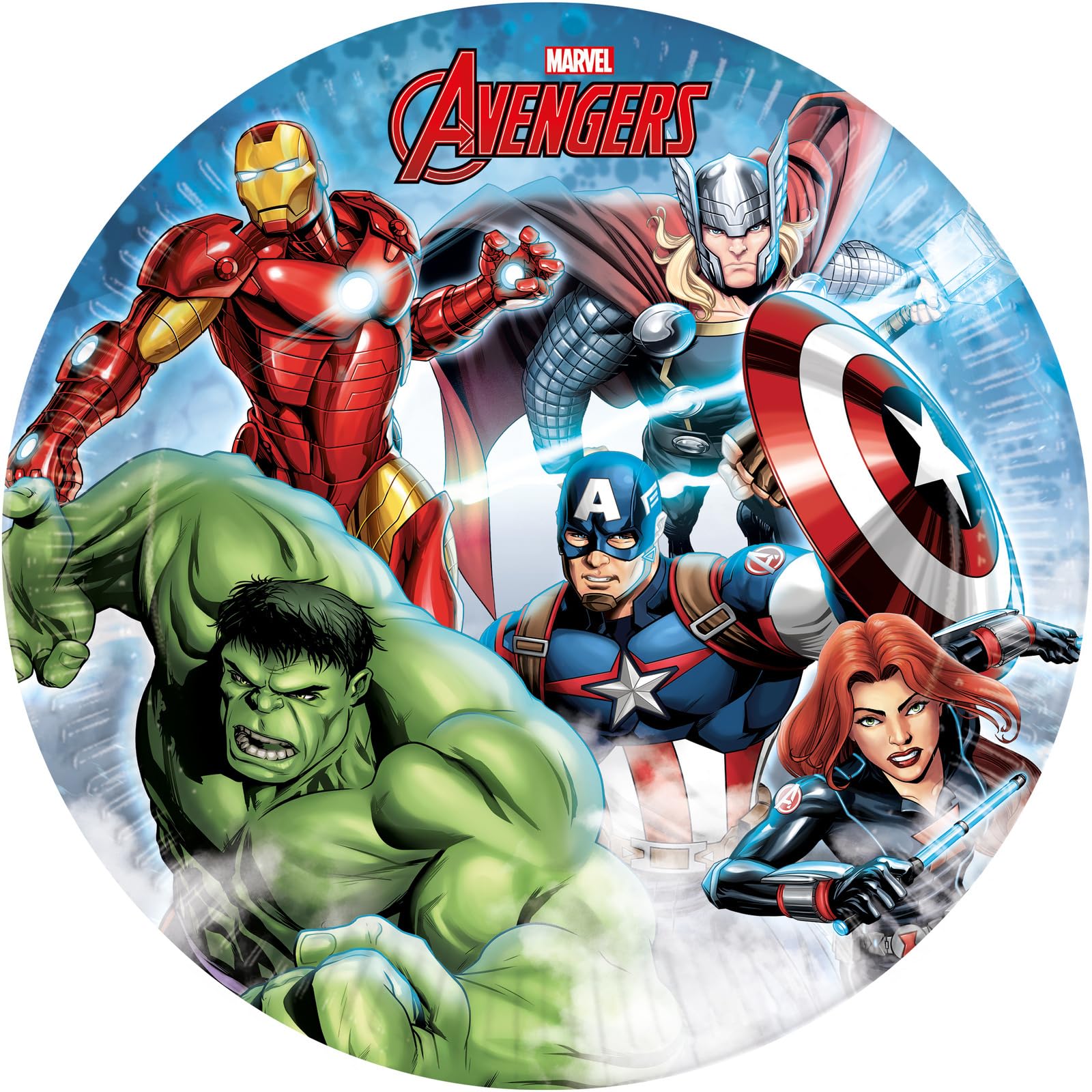 Procos Avengers Infinity Stones Pack of 8 Party Plates