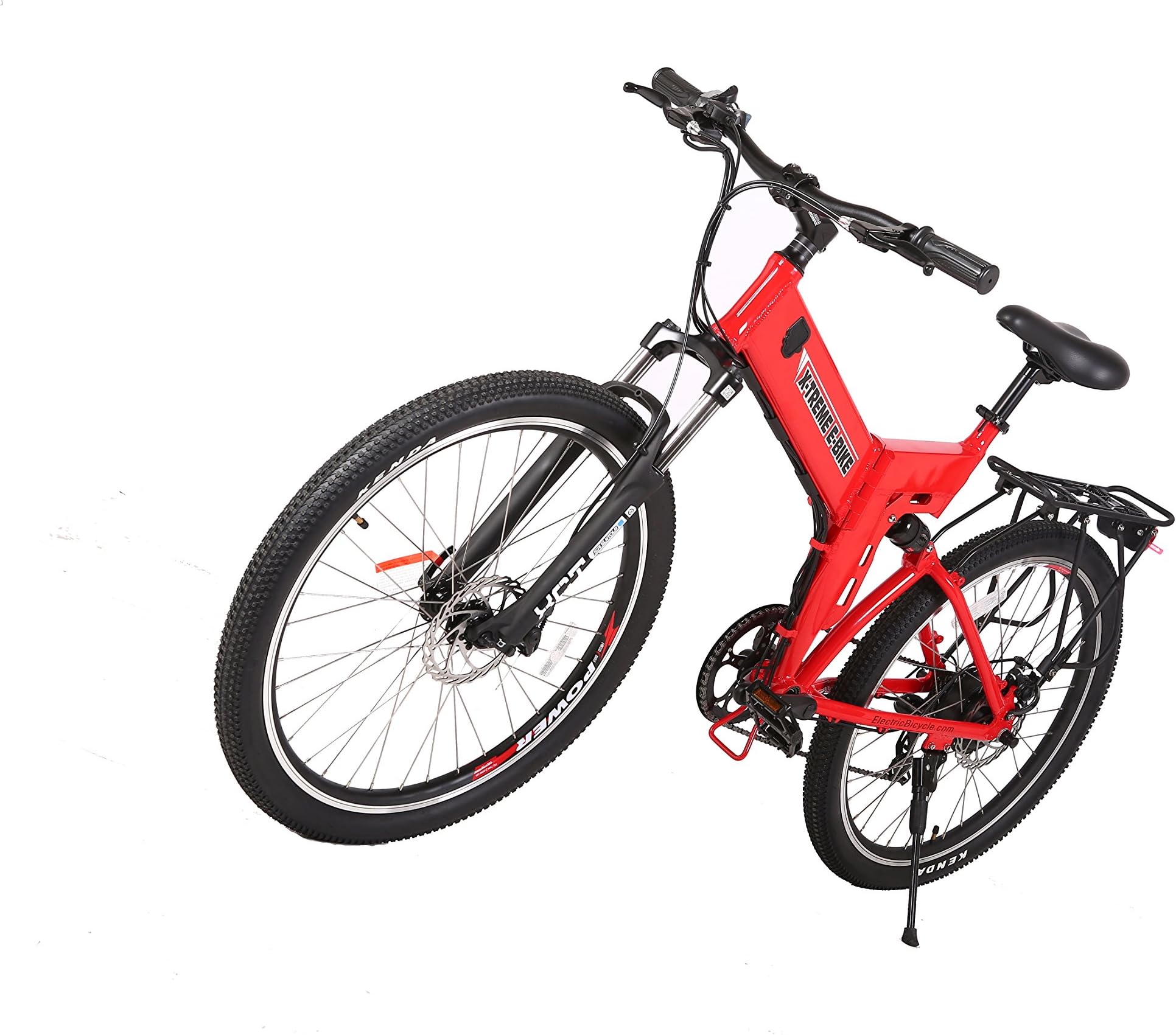X-Treme Scooters X-CURSION Elite Folding Electric Mountain E-Bike Bicycle, Red by Xtreme
