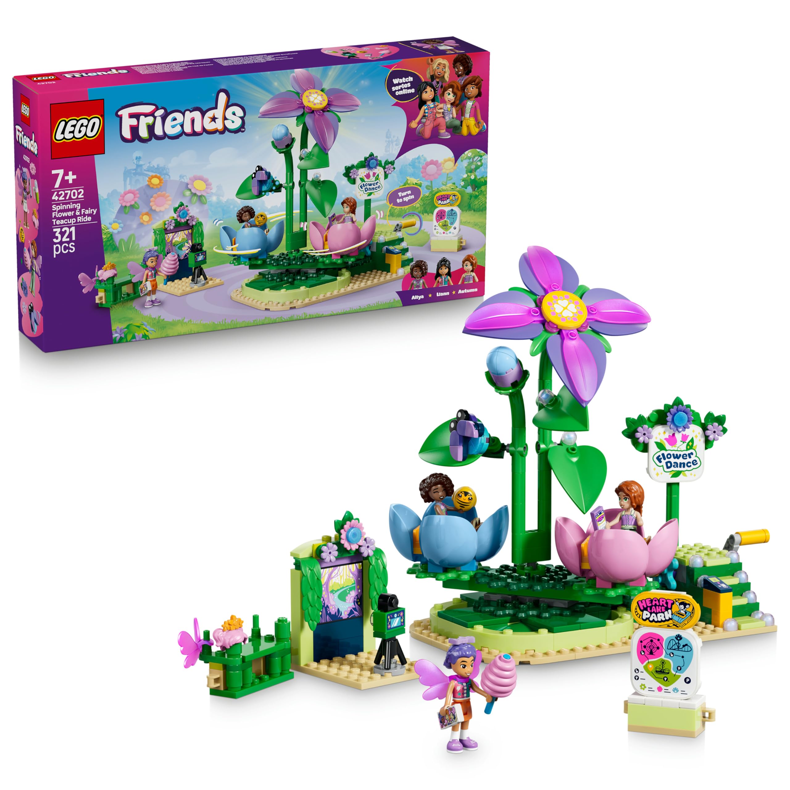 Lego Spinning Flower & Fairy Teacup Ride 42702