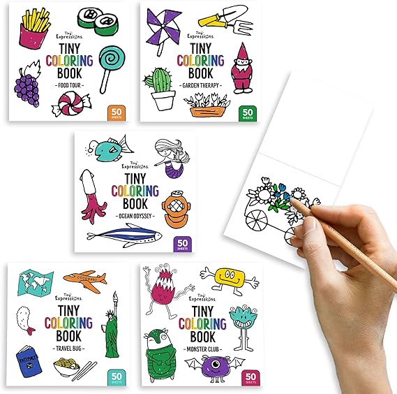 Mini Coloring Books (3x3 in)