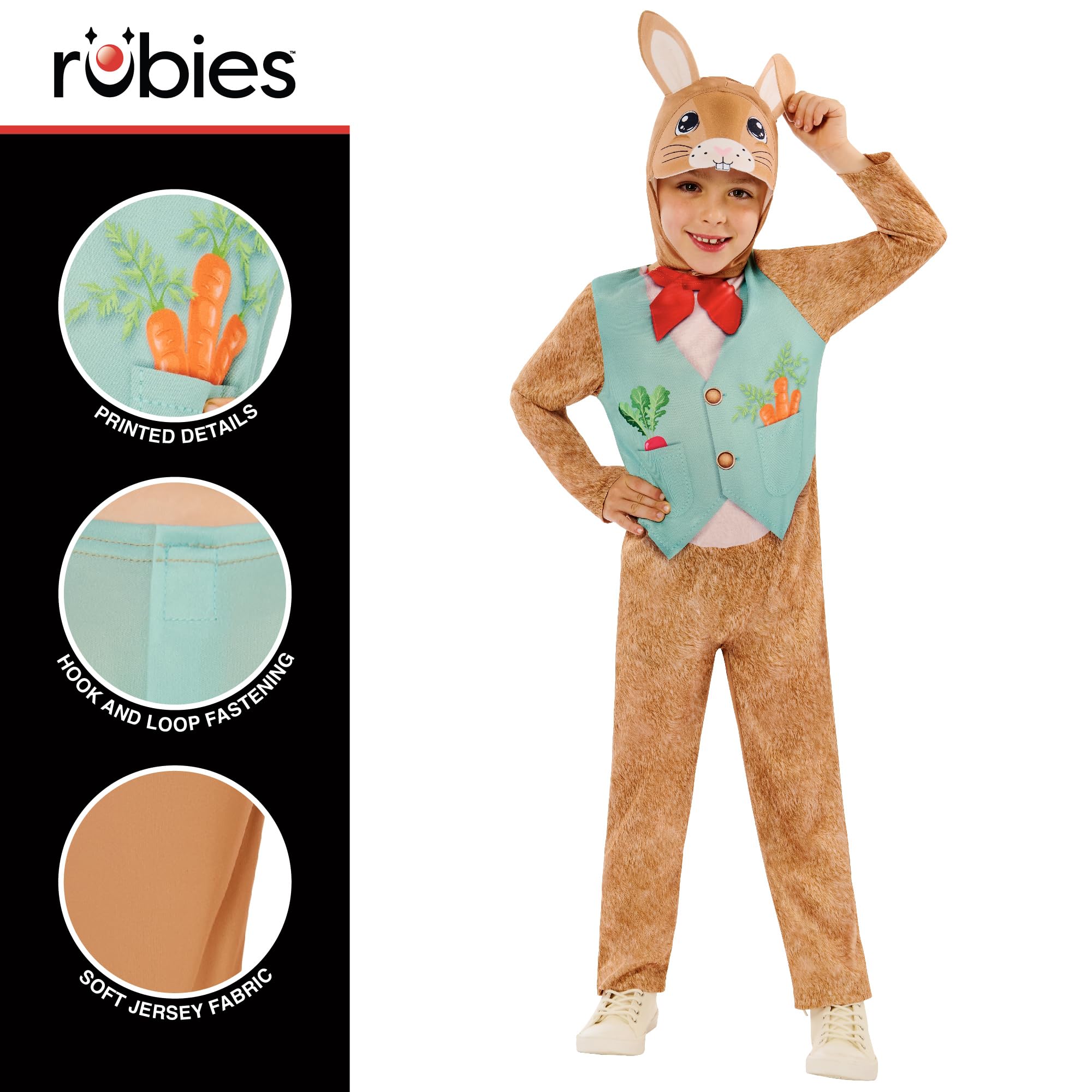 Rubies Official Rabbit Costume, Childrens Fancy Dress, Size Age 2-3 Halloween, Multicolour - Image 2