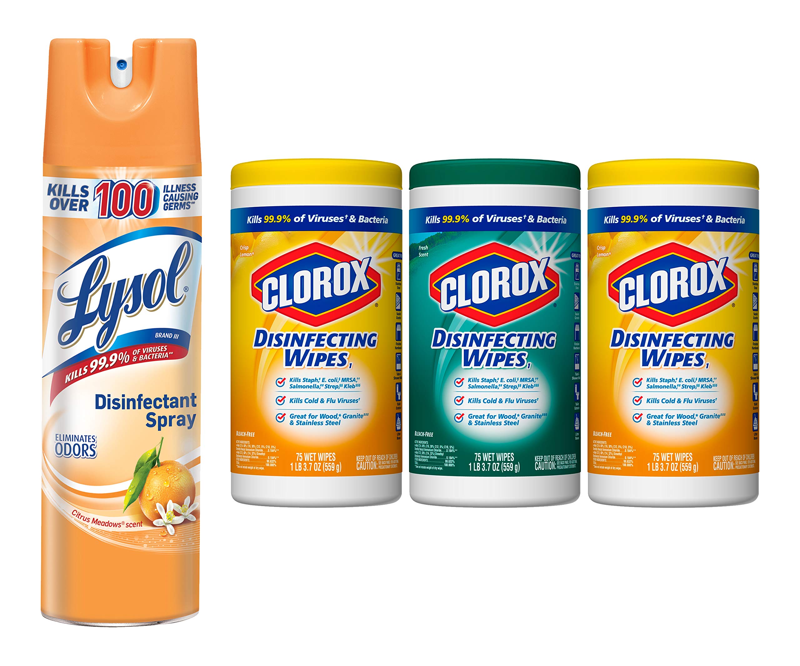 Buy Lysol Disinfectant Spray, Citrus Meadows, 19Ounce Bundle with