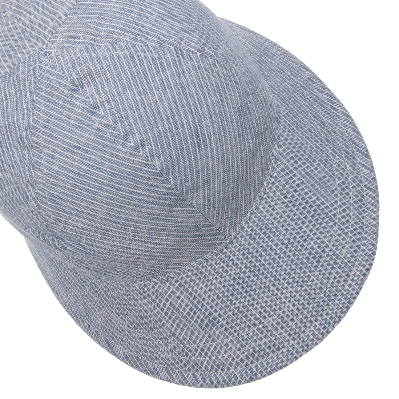 Mayser Lilly Stripes - Visera de lino y algodón para mujer, visera de algodón, visera para mujer, fabricada en la UE, gorra con visera para primavera, verano y verano