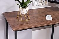 Vista 6 de ivinta Escritorio para computadora en forma de L, escritorio de esquina moderno para espacio pequeño, sala de estar, dormitorio, 7121 (marrón)