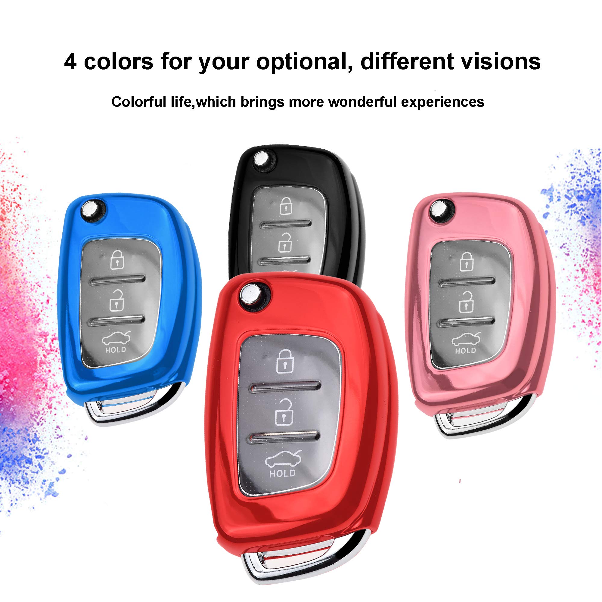 Cover Silicone Per Chiave Hyundai - Compatibile Kona, I10, I30, Ioniq, Tucson