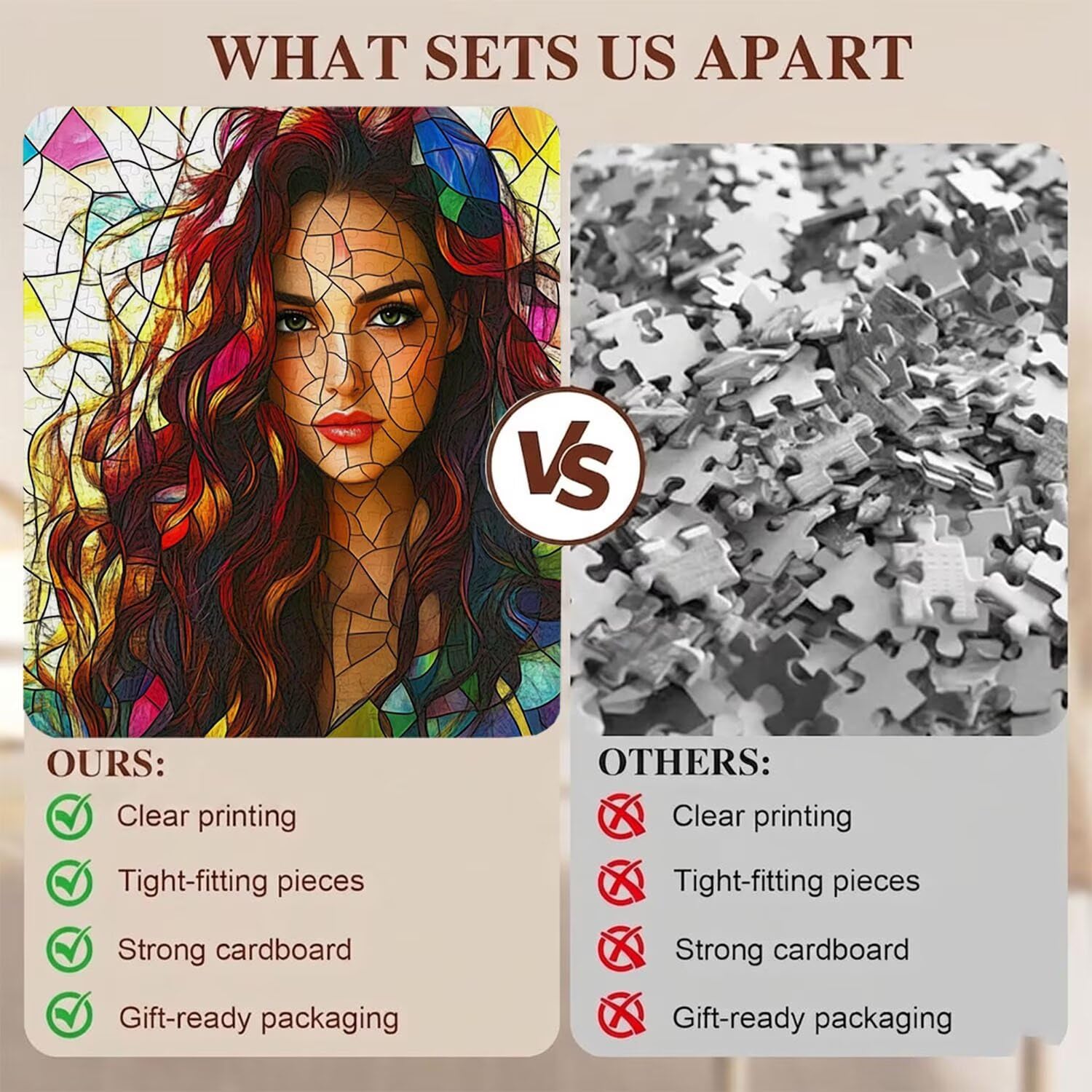 bellezza donna Puzzle 6000 Pezzi per Adulti, Puzzle in Legno - Collezione Classica con Poster Incluso - Sfida di Concentrazione e Passatempo Antistress, Gioco per Famiglia, 179 x 105 cm f0-737
