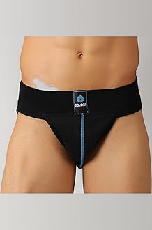 Gym Supporter for Men Sports Underwear for Workout in Gym Stretchable Cotton Supporter for Gym Workout Quick Dry, Moisture Wicking Supporter for Cricket, Gym, Running Black