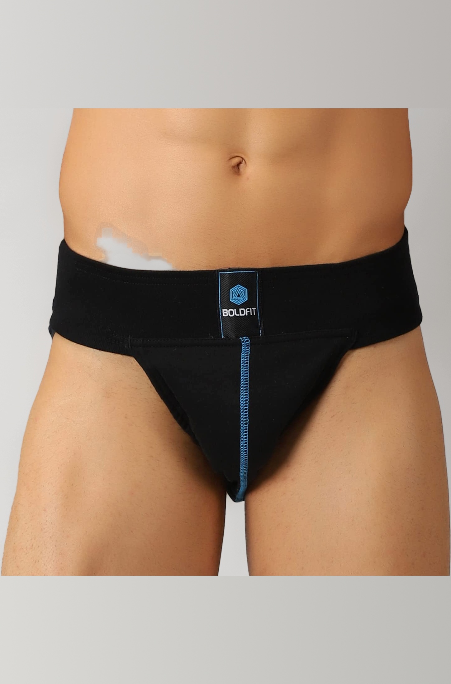 Gym Supporter for Men Sports Underwear for Workout in Gym Stretchable Cotton Supporter for Gym Workout Quick Dry, Moisture Wicking Supporter for Cricket, Gym, Running Black