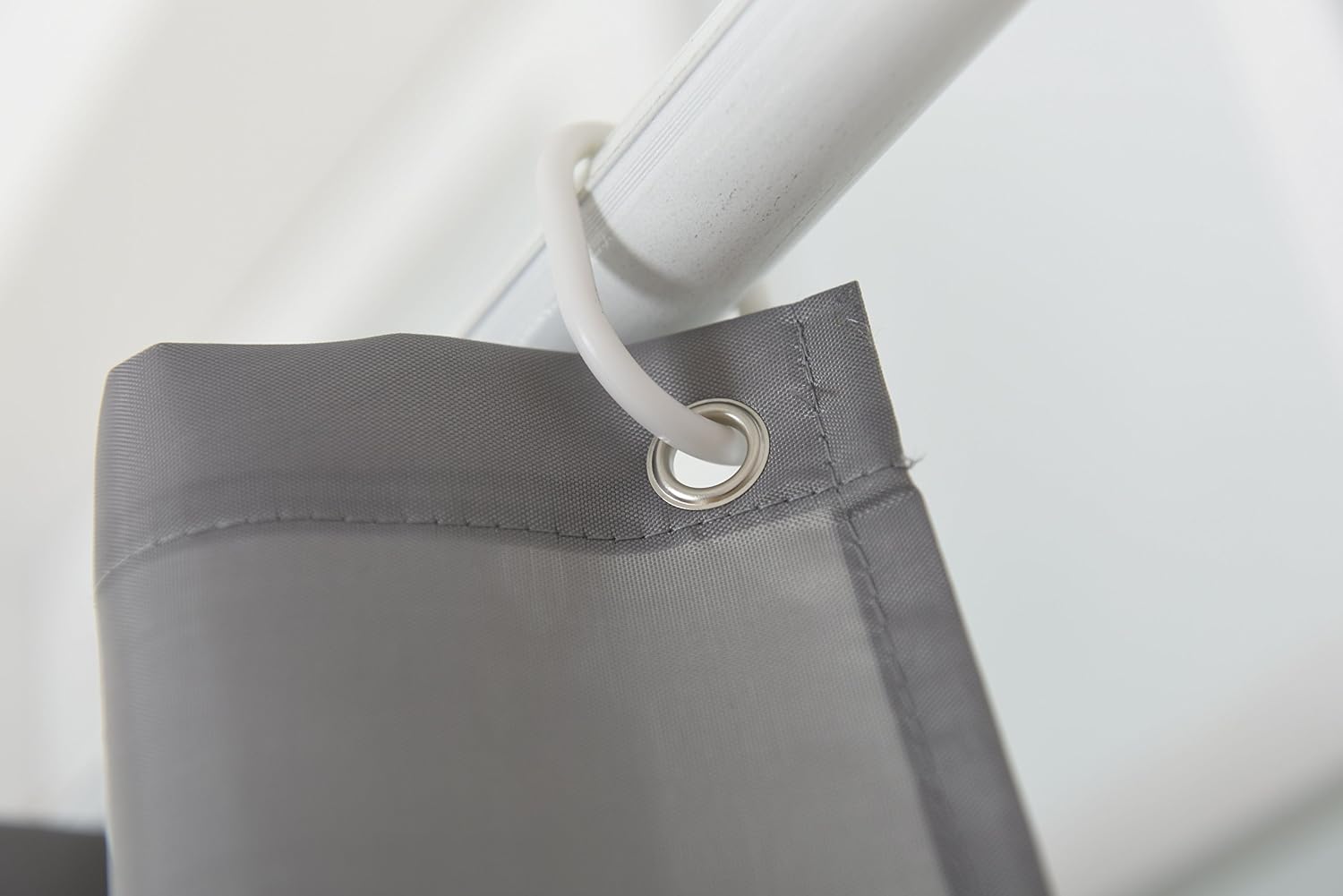 AYASW Bathroom Shower Curtain Only with Hooks Basic Waterproof Thick Fabric Bathtub Curtain Plastic Shower Curtain Easy Care (72"x72", Grey)