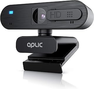 CSL - Webcam Full HD 1080p with Microphone - 2k 1920x1080P - Cover - Privacy Shutter Privacy Screen - Auto Focus - Low Light Correction - for PC Mac - OBS, Zoom, Mixer, Skype, FaceTime - Laptop