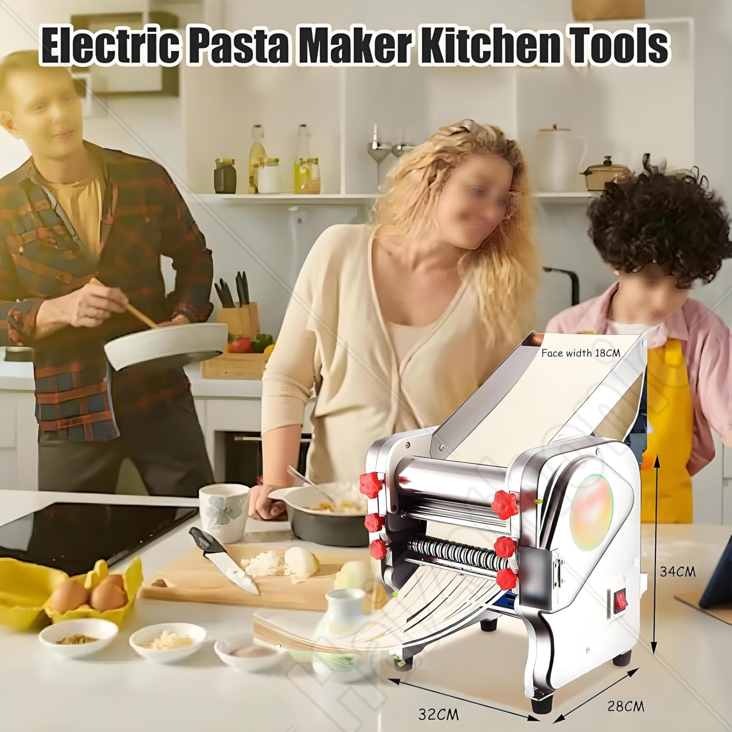 Máquina eléctrica de acero inoxidable para pasta fresca y tagliatelle.