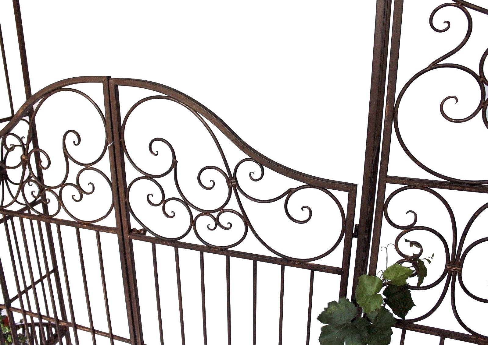DanDiBo Arcade Rosier avec Portail Porte d'entrée 120853 en métal Fer forgé 265x190cm Support pour Plantes grimpantes