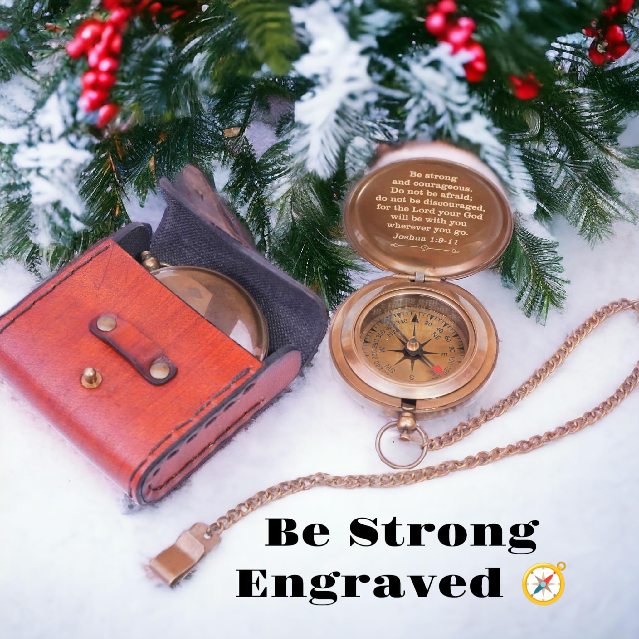 Brújula de camping de bolsillo grabada con "So You Can Always Find Your Way Back Home, & Rose London, brújula de regalo