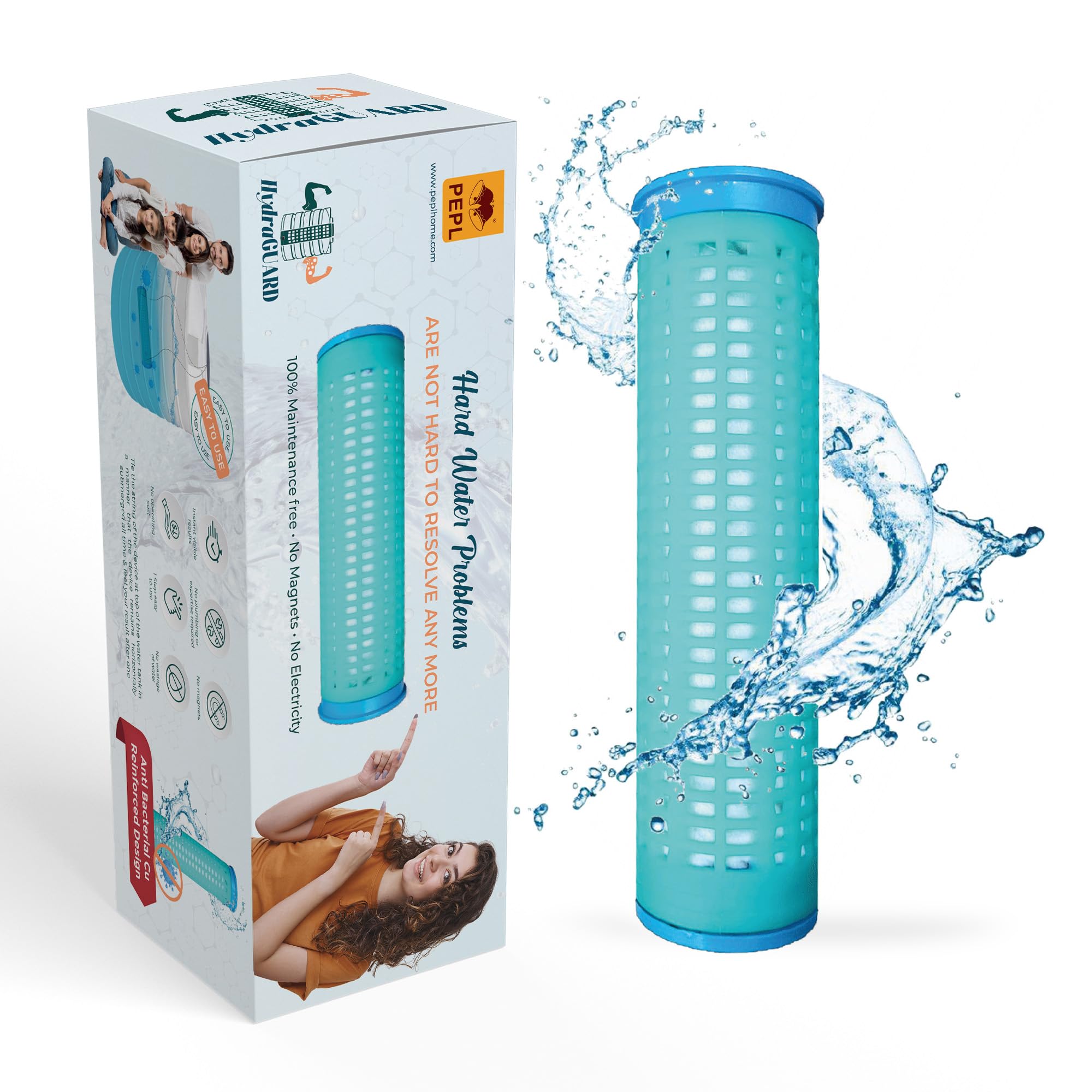 HydraGuard Domestic Pro Water Conditioner Device Reduces Hard Water in Your Home & Alternative Water Softener Salt-Free for Whole House-Bathroom & Kitchen | No Fitting Required,No Electric Connections (B0BZJHSQD1) Amazon Price History, Amazon Price Tracker