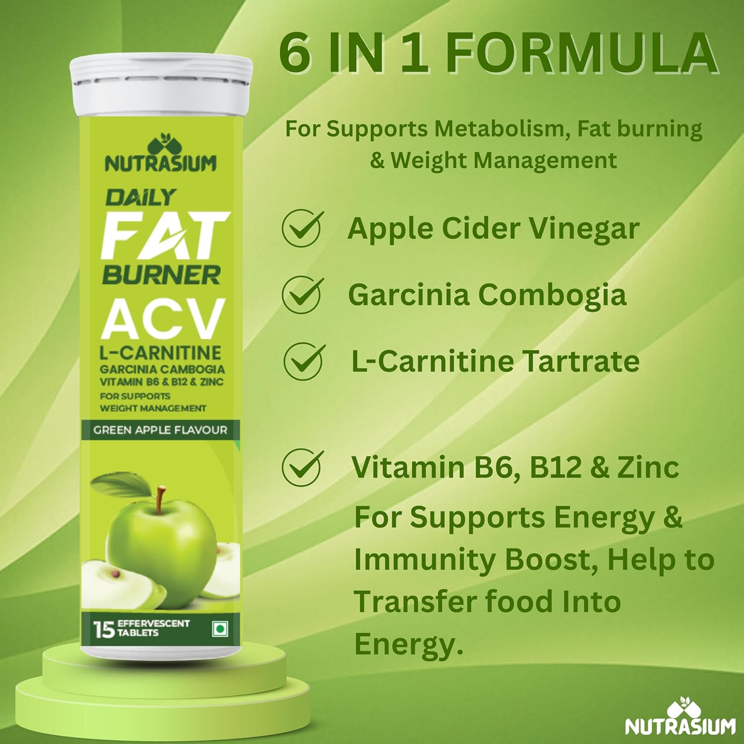 Buy Now Acv Garcinia L-Carnitine For Fat Burnnig, Metabolism Boost |...
