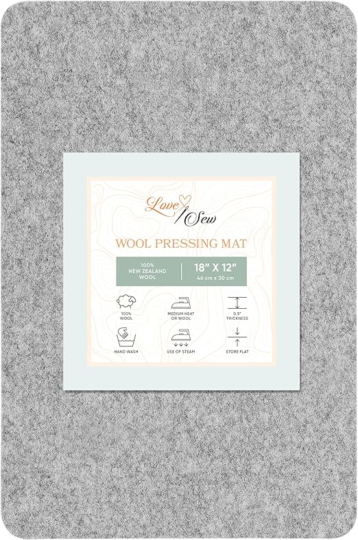 Love Sew Wool Pressing Mat Ironing Pad for Quilting and