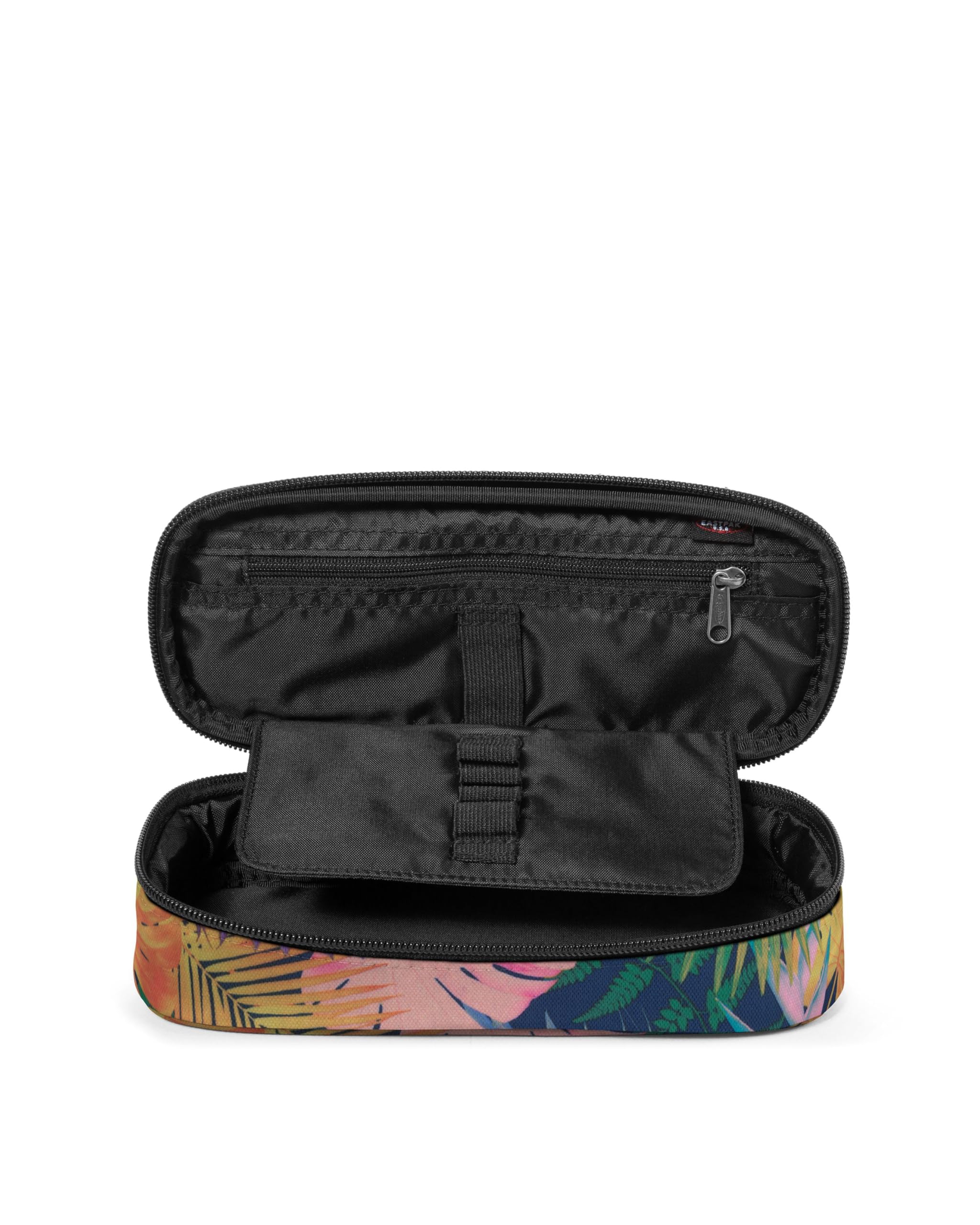 Eastpak Astuccio ovale singolo — Astuccio per cancelleria organizzato con scomparti interni e tasca con cerniera, 5 x 22 x 9 cm - Brize Retro Navy