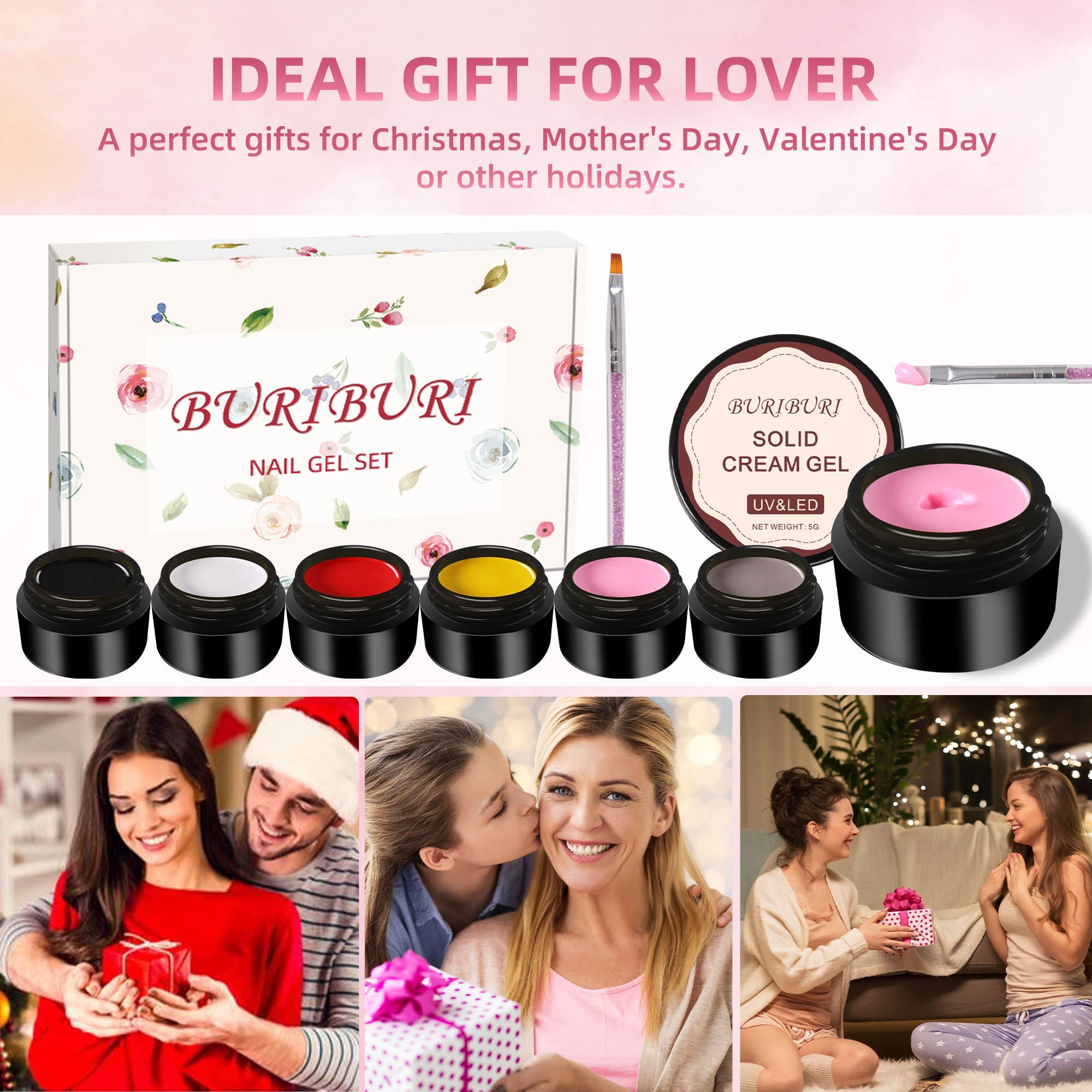 Amazon | BURIBURI ソリッドジェル カラージェル 6色*5gセット ネイル