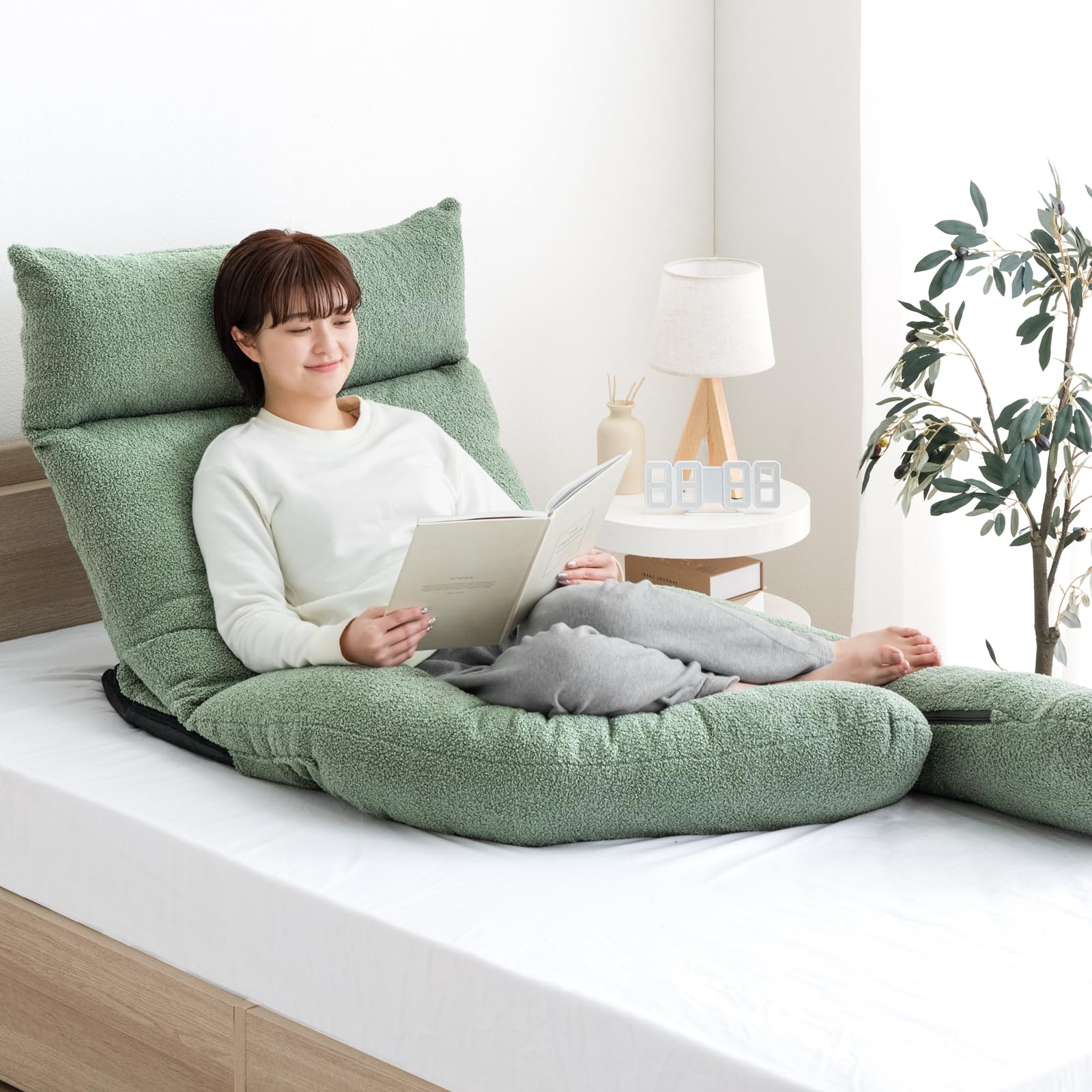 Amazon｜タンスのゲン ベッドで、暮らす。ハグ座椅子(R) 背もたれ