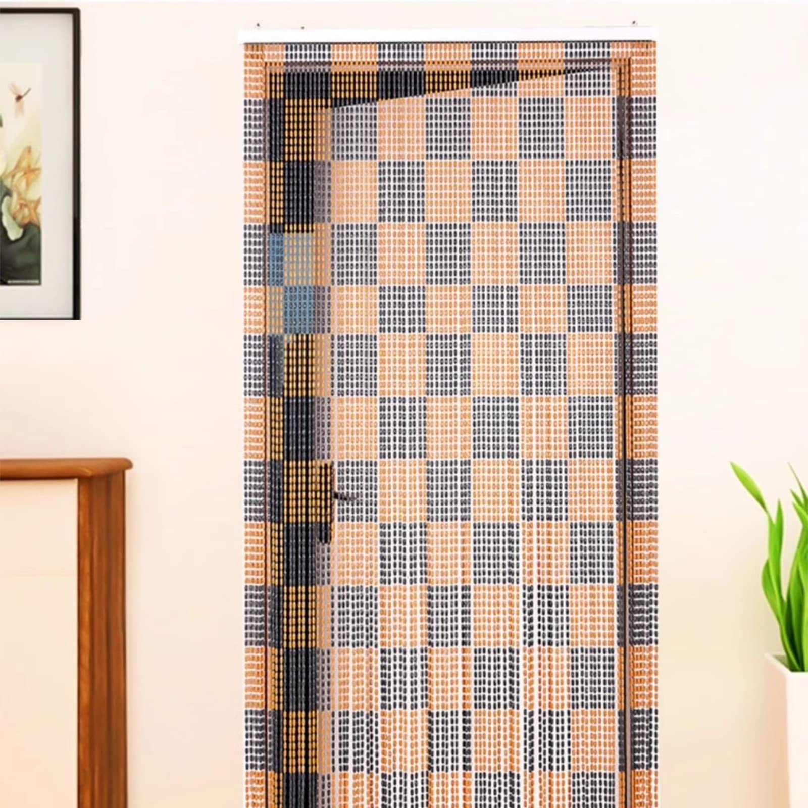 Rideau de perles acryliques fait main 80x190cm pour une décoration raffinée
