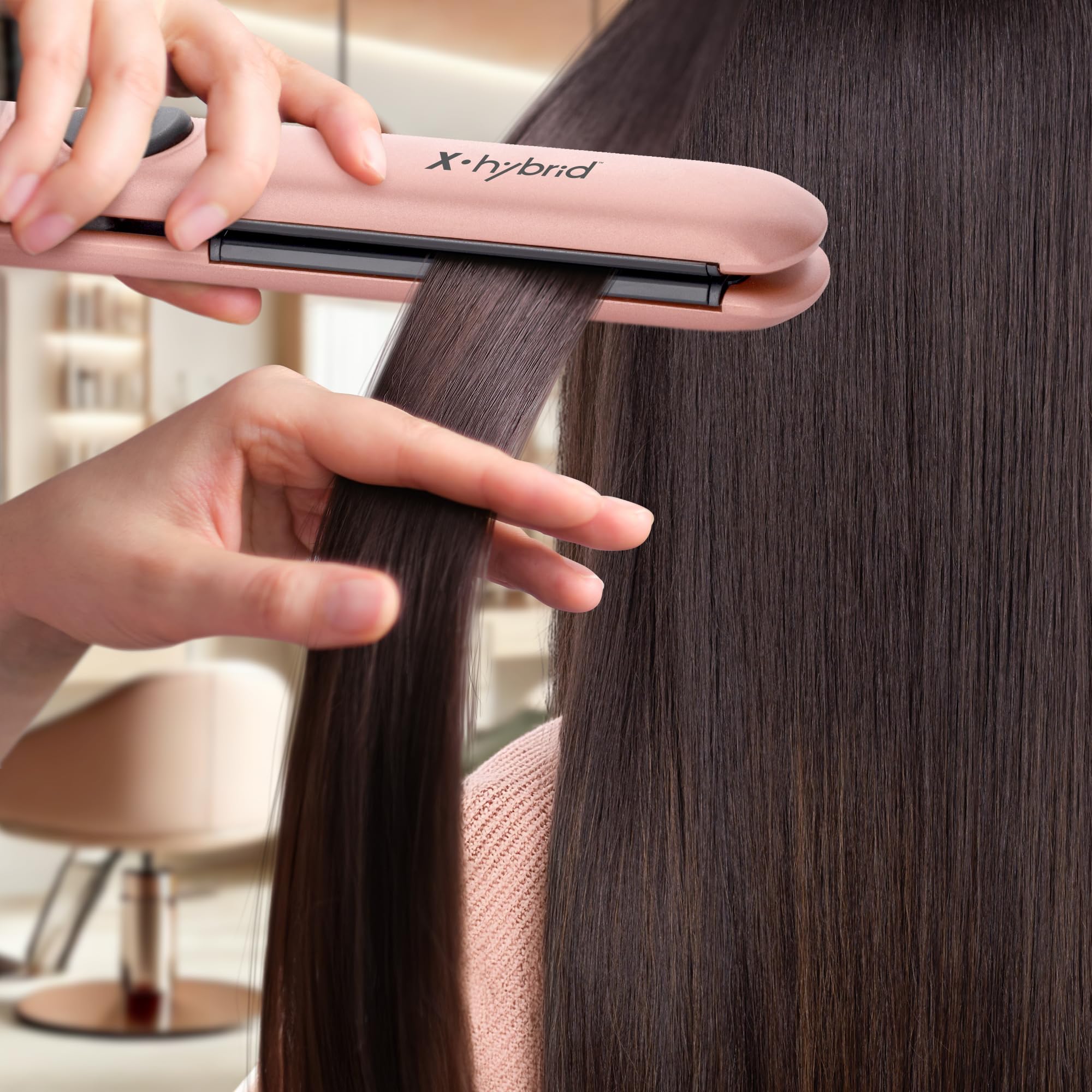 GAMMA+ X-Hybrid 1” Titanium Flat Iron – Italian-Designed
