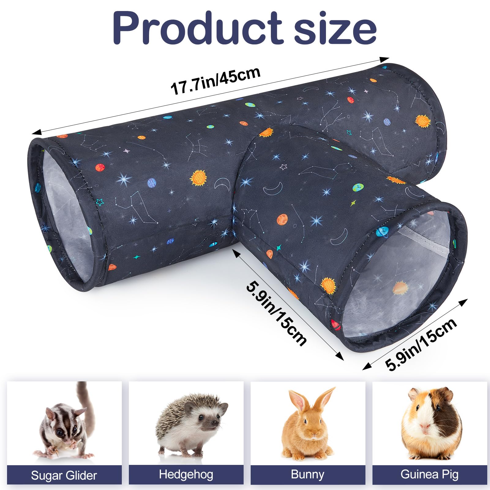 Lot De 3 Hamacs Pour Rat, Cochon D'Inde, Tunnel Suspendu Et Lit Chaud