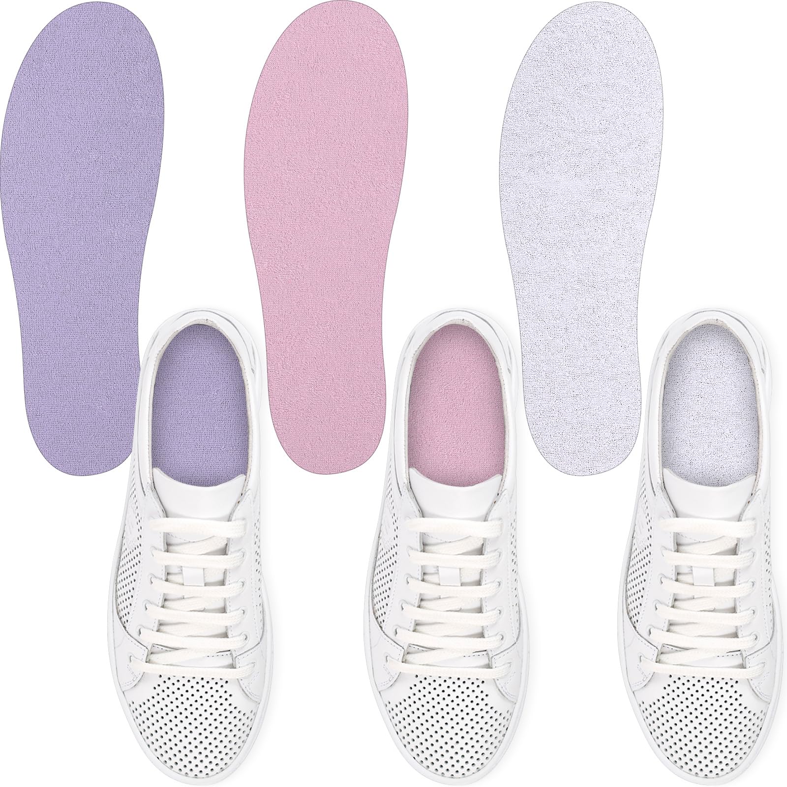 3 Pairs Women Sockless Shoe Liners