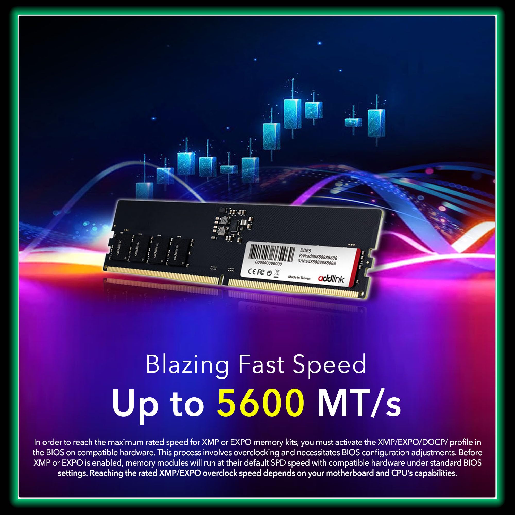 Amazon.com: Addlink AddGame Spider P5 DDR5 RAM 16GB 5600MHz CL46