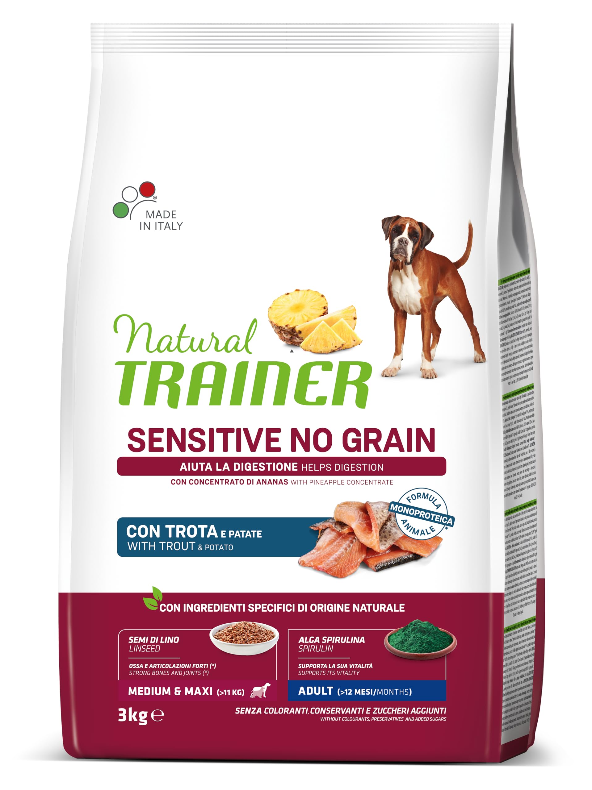 Affinity Petcare Italia Srl Nt Dog Sens M/m Trota 3kg