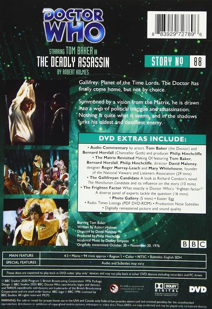 Doctor Who: The Deadly Assassin: Amazon.co.uk
