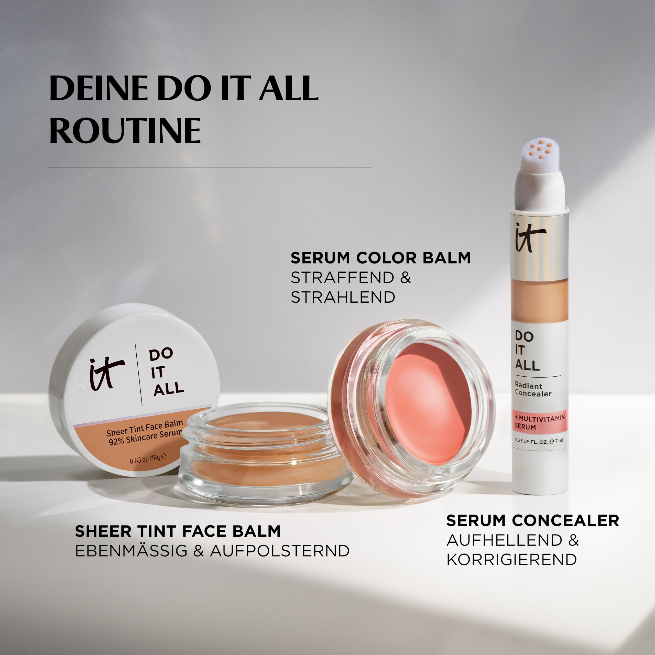 IT Cosmetics Do It All Sheer Tint Face Balm, Leichte Foundation, 18g