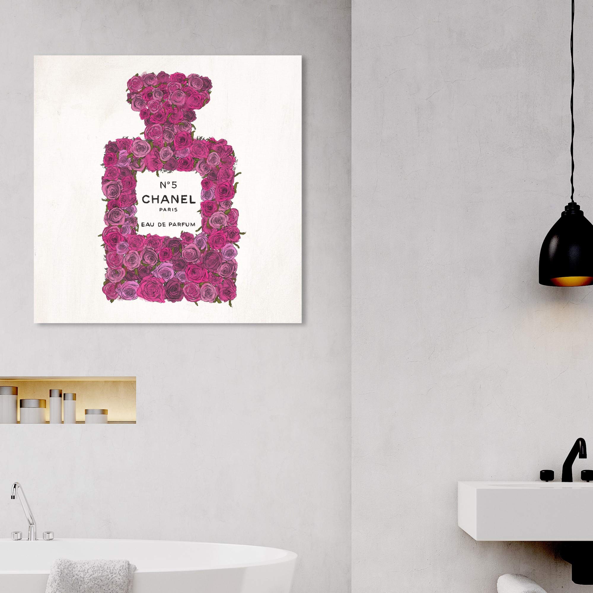 Amazon.co.jp: Oliver Gal Number 5 Rose 'キャンバスアート 16