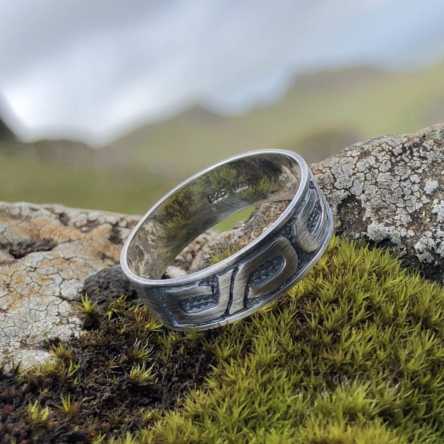 MATERIA by Matthias Wagner Unendlichkeit Ring Silber 925 für Damen Herren antik rhodiniert