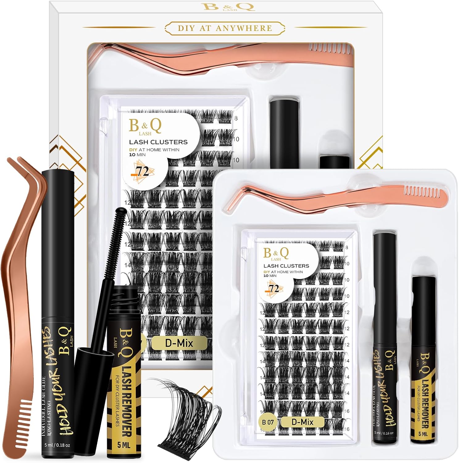 DIY Lash Extension Kit B07 Lash Cluster DIY Eyelash Extension Kit