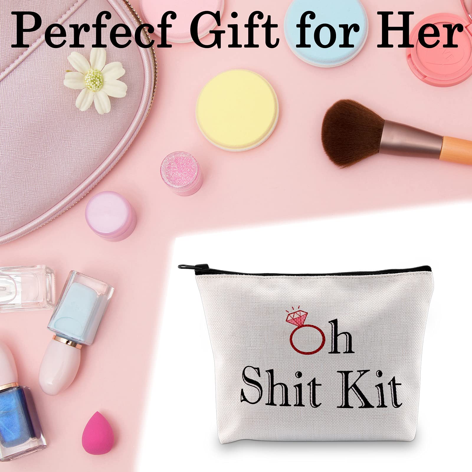 Bachelorette Kit Taschen Brautdusche Geschenk Oh Shit Kit Make-up Tasche Hochzeit Party Kosmetiktasche Brautjungfer Make-up Tasche, Oh Shit Kit