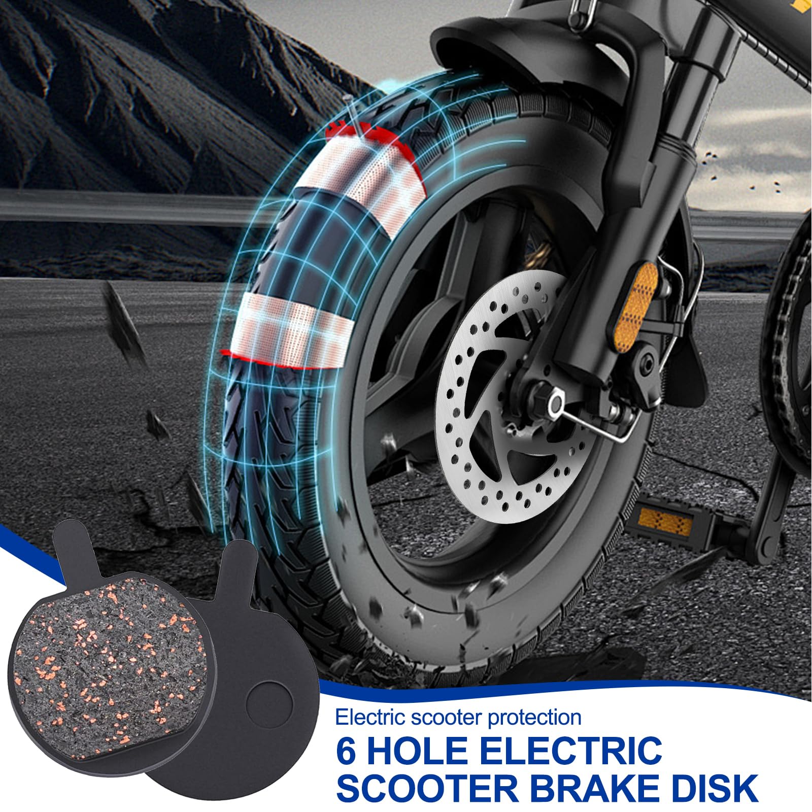 140mm Tarcza Rowerowa Tarcza Hamulcowa Wirnik, Tarcza Hamulcowa Ze Stali Nierdzewnej z 6 Śrubami, dla Segway Ninebot F20 F25 F30 F40, KUGOO M4 / M4 Pro