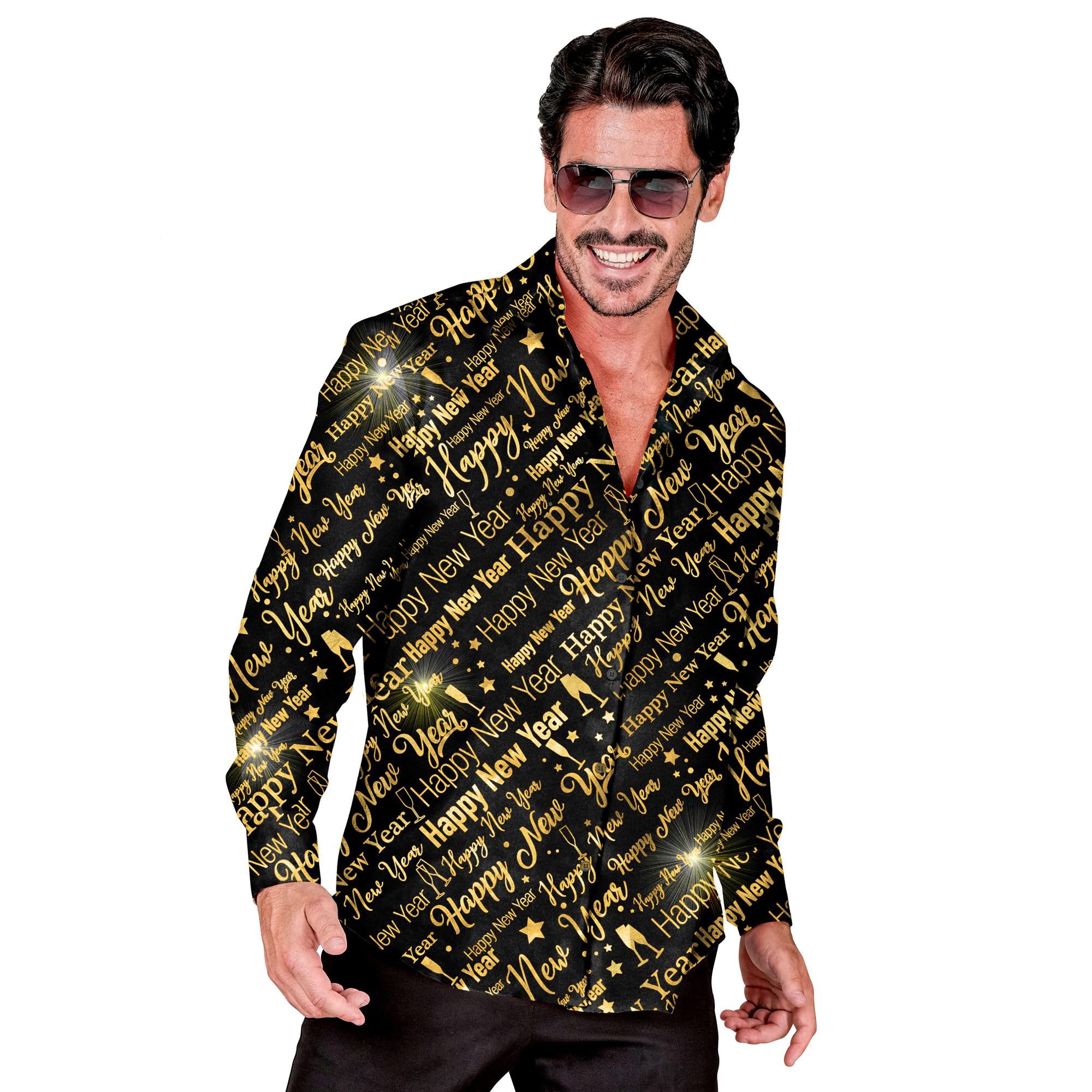 WIDMANN MILANO PARTY FASHION - Happy New Year Shirt Men's New Year's Eve Outfit, New Year, Party