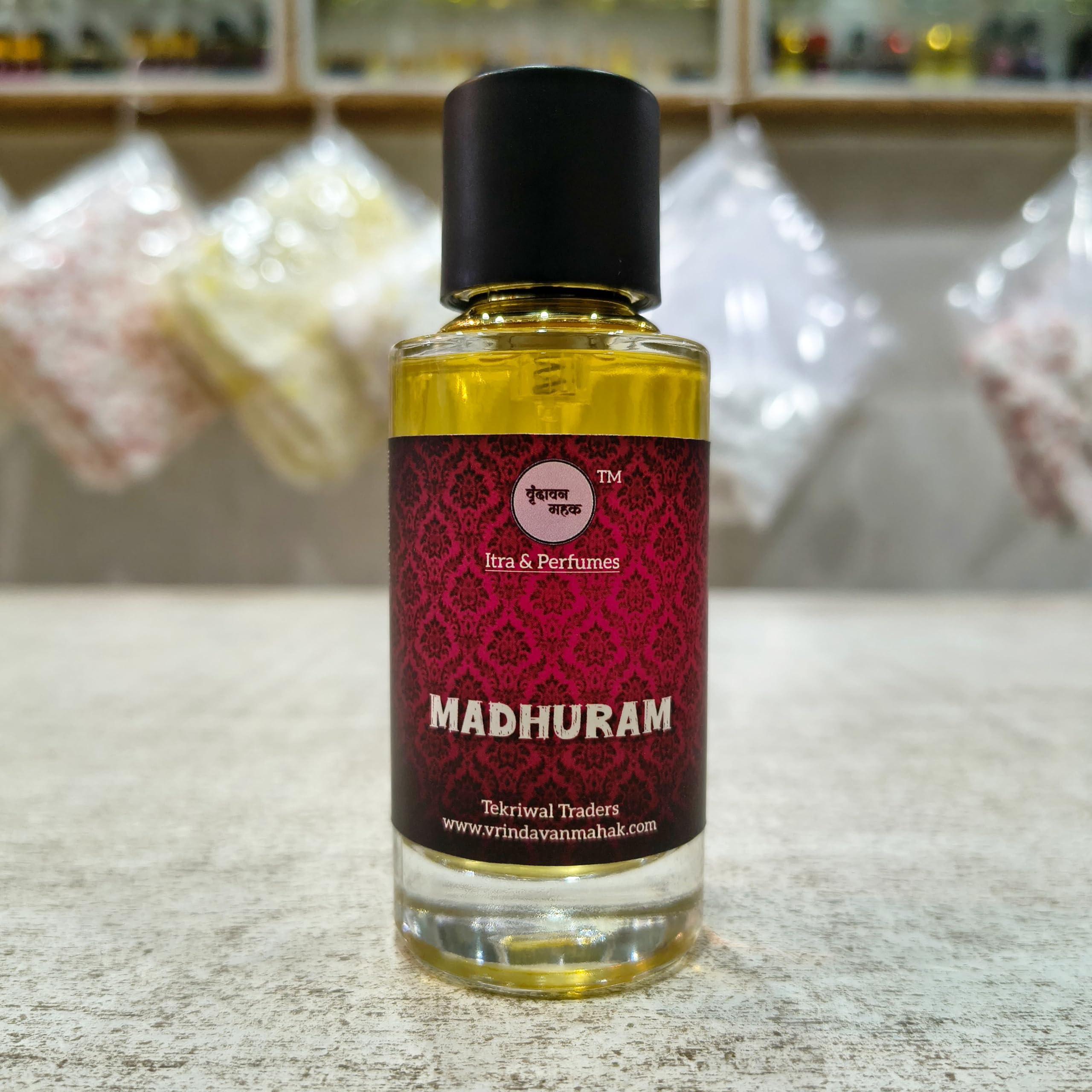 Vrindavan Mahak Madhuram Perfume | Long Lasting Indian Perfume with Javadhu, Sandalwood, Herbs & Florals | Traditional Premium Eau de Parfum-picture-33