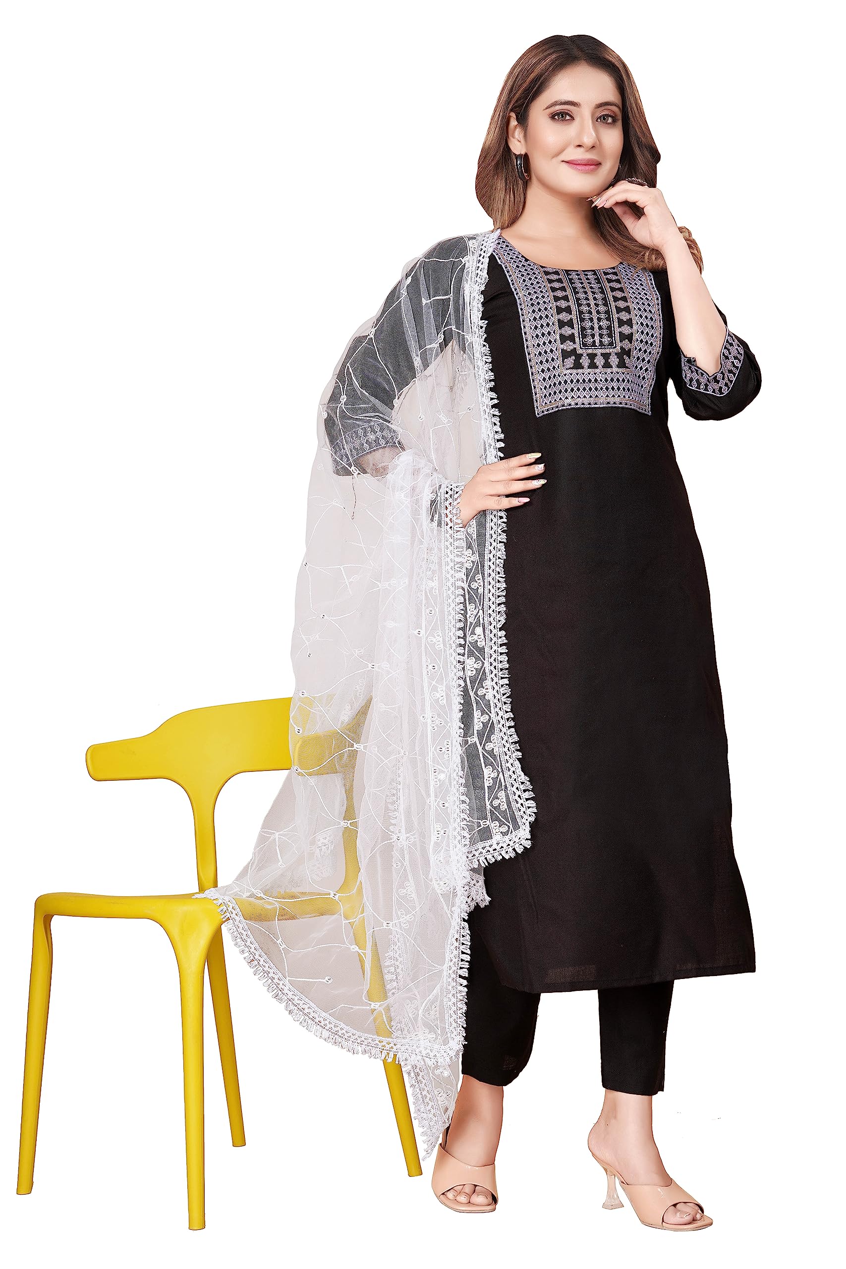 TP STUDIOWomen's New Printed anarkali A-line cotton kurtis and kurta Pant Or Dupatta Set for Women