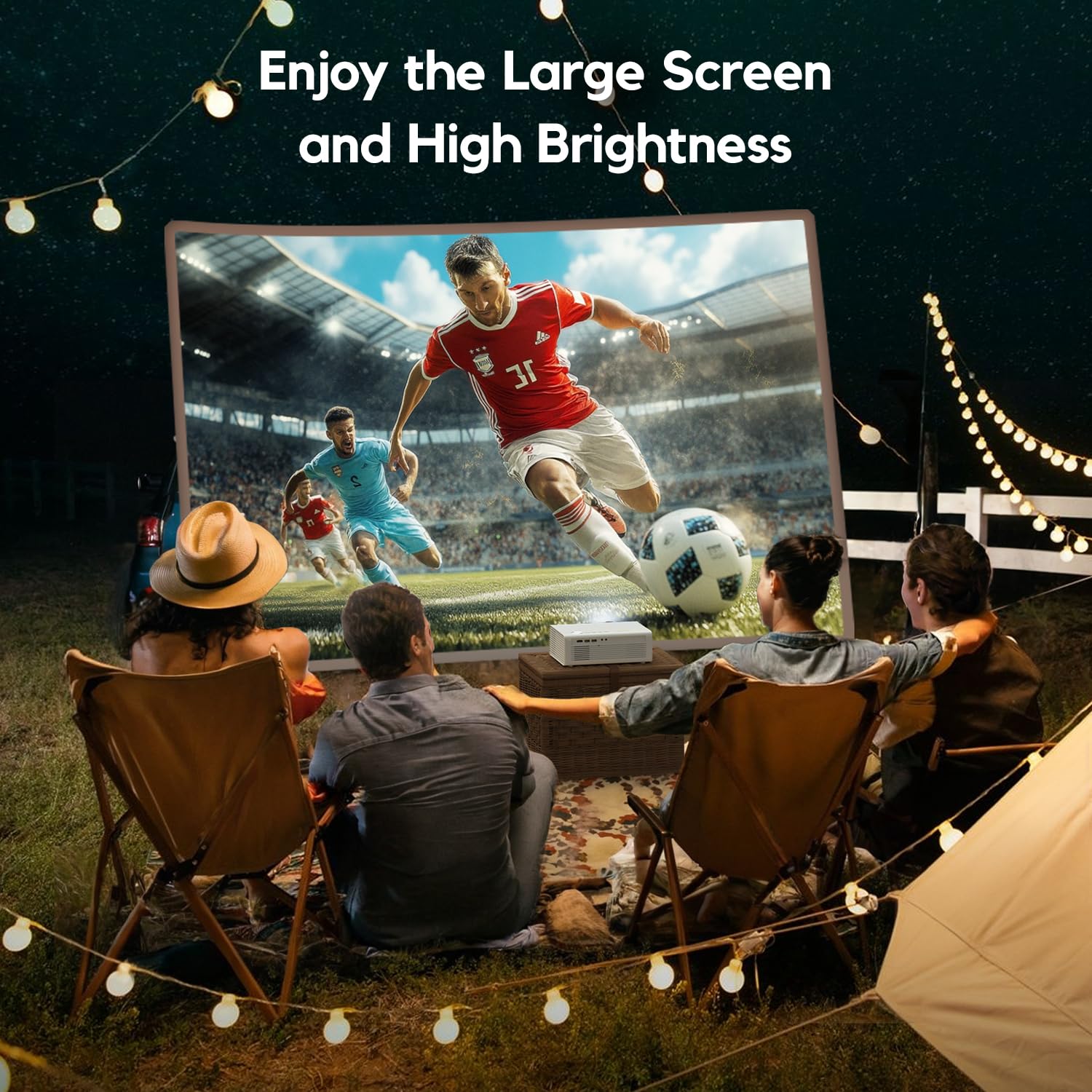 Proiettore 4K AKIYO O9 Netflix Ufficiale & Auto Focus/Keystone WiFi6 e Bluetooth 30000Lumen Full HD 1080P Nativo