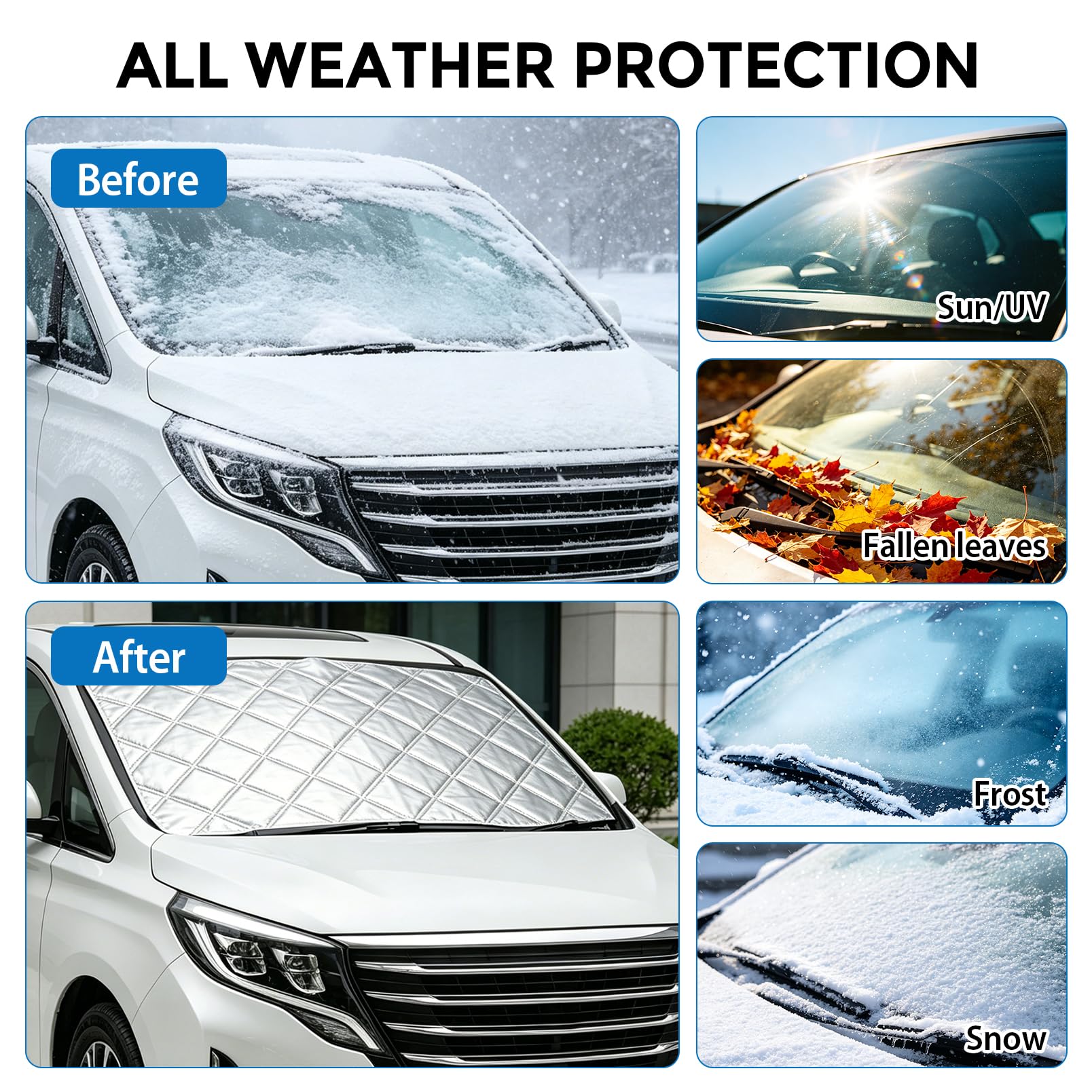 Thermomatte DIY Kit, Individuell anpassbare Universal-Autofensterabdeckung, 3 lagige Baumwolle, Wärmeisolierung Lichtschutz und Sichtschutz für Wohnmobil Vans - 3.5 x 1.47 m
