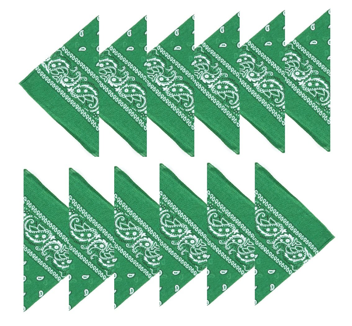 Boolavard 100% Cotton 1pcs, 6pcs or 12pcs Pack Bandanas with Original Paisley Pattern Colour of Choice Headwear/Hair — view 28