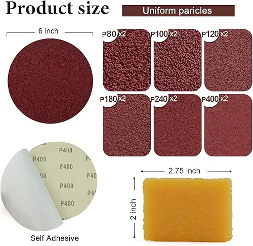 Miniatura 3 de Juego de correas de lijado y discos de lijado para lijadora de disco y banda combinada, 10 correas de lijado de óxido de aluminio de 4 x 36 pulgadas