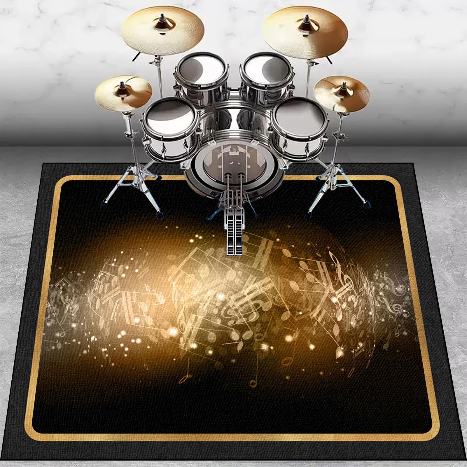 Drummat, geluiddicht antislip trommeltapijt, 160 x 120 cm