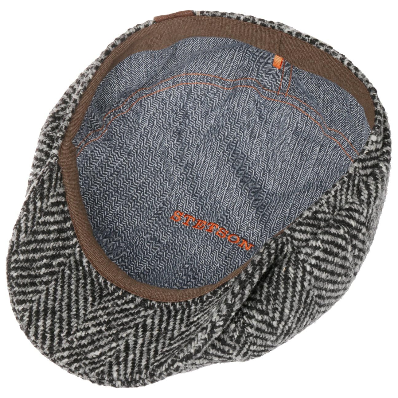 Stetson Gorra Chata Hatteras - Gorra con Visera Mujer/Hombre - 100% Lana Virgen - Gorra Plana con Forro de algodón - Gorra de Lana otoño/Invierno