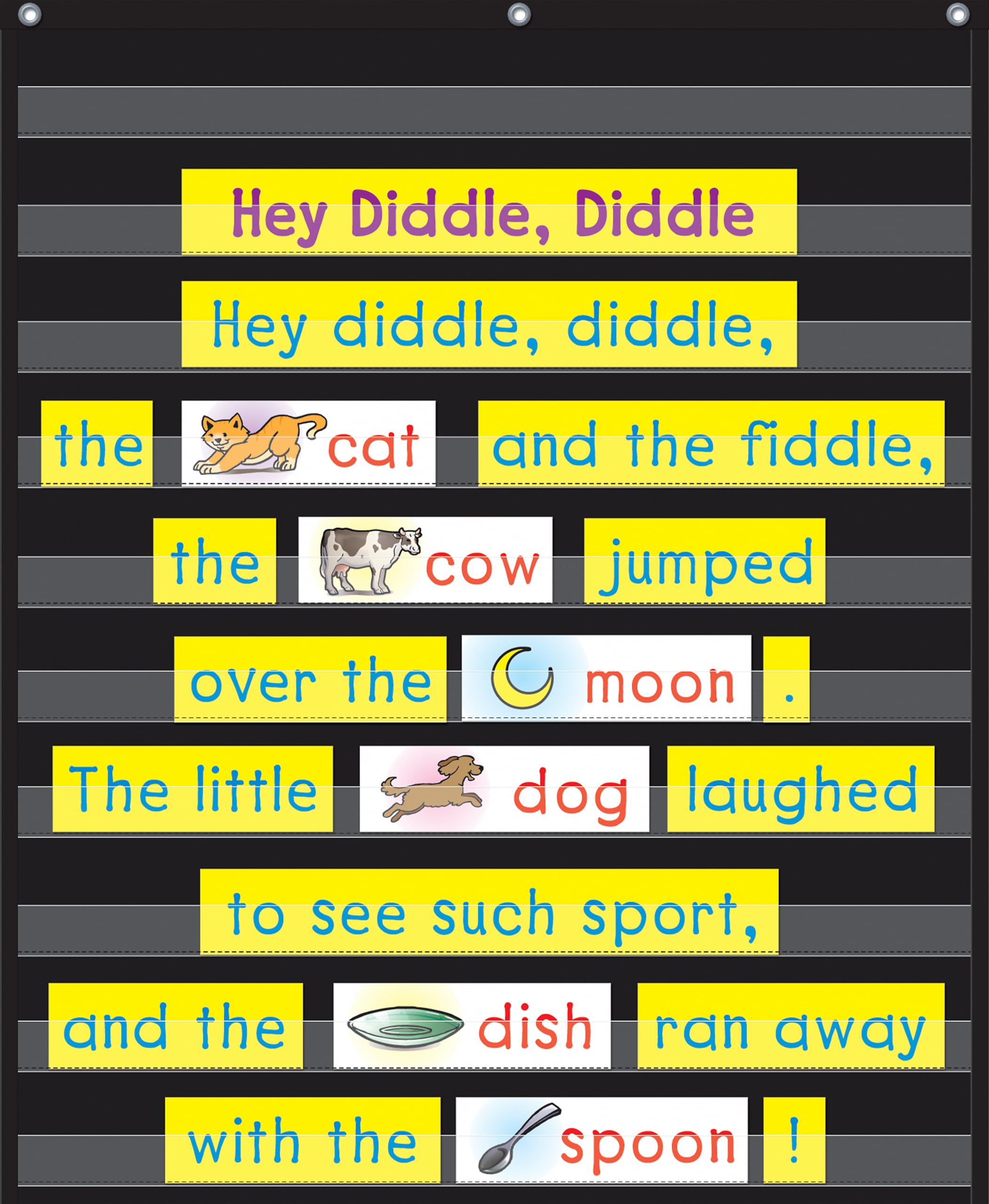 Teacher Created Resources Black 10 Pocket Chart (20744)